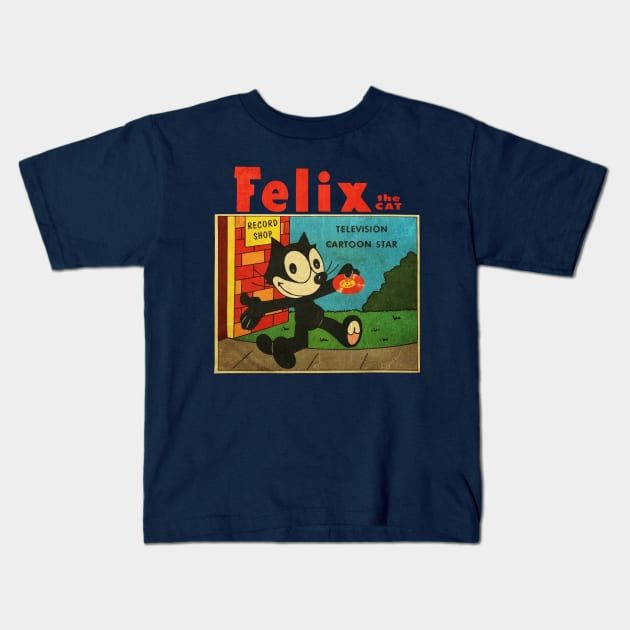 COMIC THE FELIX Kids T-Shirt by alfapromo71